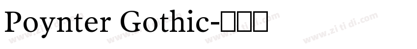 Poynter Gothic字体转换